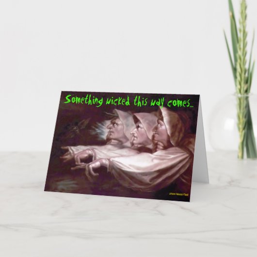 Etwas Wackeliges Karte (Vorderseite)