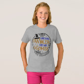 Etwas Wackeliges kommt Halloween Hexe T-Shirt (Vorne ganz)