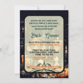 Etwas Wackelmädchen Goth Skull Candles Einladung (Rückseite)
