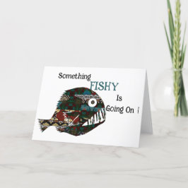 Etwas, was beim Angeln passiert Dankeskarte