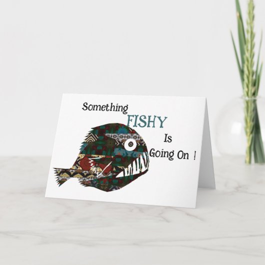 Etwas, was beim Angeln passiert Dankeskarte (Vorderseite)