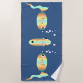 Etwas, was Fishwater Beach Handtuch (Vorderseite)