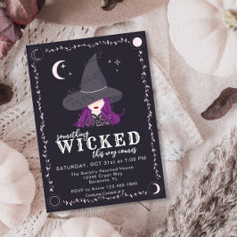 Etwas, was mit HexenHalloween-Party verwöhnt wurde Einladung