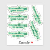 Etwas... Weihnachtsgeschenk-Aufkleber Aufkleber (Blatt)