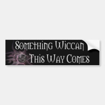 Etwas Wiccan Autoaufkleber