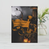 Etwas Wikisches Halloween Einladung (Stehend Vorderseite)