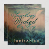 Etwas Wikisches Halloween Gotische Hochzeit Einladung (Vorne/Hinten)