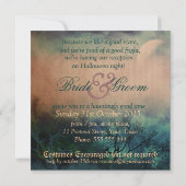 Etwas Wikisches Halloween Gotische Hochzeit Einladung (Rückseite)