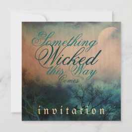 Etwas Wikisches Halloween Gotische Hochzeit Einladung