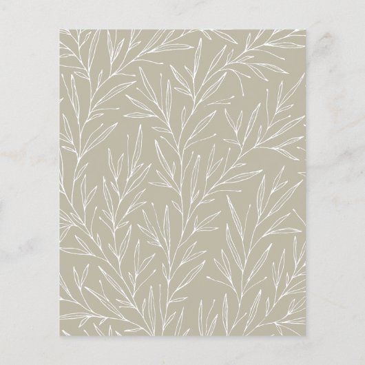 Etwas Wildblume Babydusche (Rückseite)