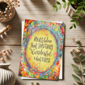 Etwas Wunderbares Hübsches Ermutigen Karte