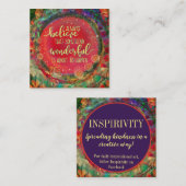 "Etwas Wunderbares" Kinderkarten Quadratische Visitenkarte (Vorne/Hinten)