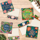 Etwas Wunderbares Zitat Blumenkarten Quadratische Visitenkarte