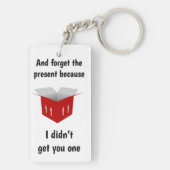 Etwas zu erinnern, lustiger Geburtstag Schlüsselanhänger (Rückseite)