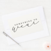 Etwas zu tragen Weihnachts-Abend/Weihnachtsgeschen Rechteckiger Aufkleber (Umschlag)