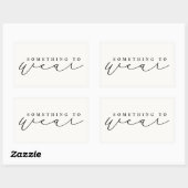 Etwas zu tragen Weihnachts-Abend/Weihnachtsgeschen Rechteckiger Aufkleber (Blatt)