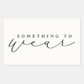 Etwas zu tragen Weihnachts-Abend/Weihnachtsgeschen Rechteckiger Aufkleber (Vorderseite)