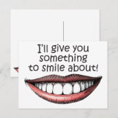 etwas zum Lächeln Postkarte (Vorne/Hinten)