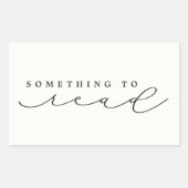 Etwas zum Lesen von Weihnachtsabend/Weihnachtsgesc Rechteckiger Aufkleber (Vorderseite)