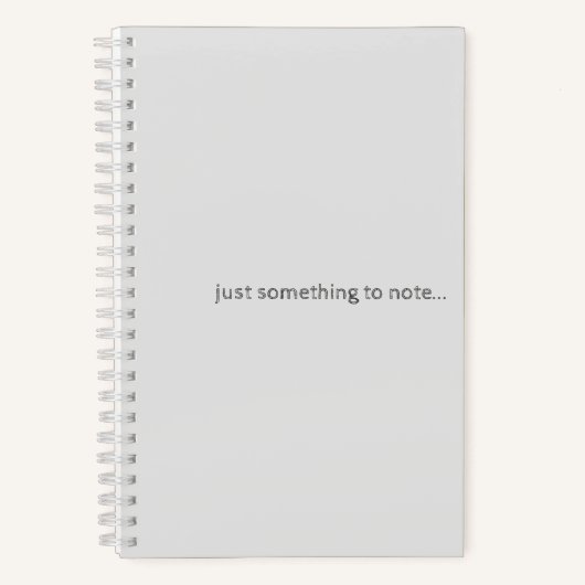 Etwas zum Notizen SpiralNotebook  Notizblock (Vorderseite)