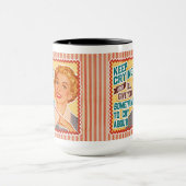 Etwas zum Weinen - Retro-Mama Tasse (Zentrum)