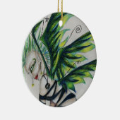 Etwaseinzigartige u. ungewöhnliche runde keramik ornament (Rechts)