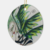 Etwaseinzigartige u. ungewöhnliche runde keramik ornament (Links)