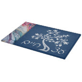 Etz Chaim Tree of Life Marble Effect Challah Schneidebrett (Ecke)