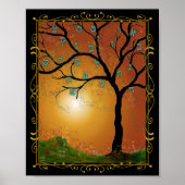 Etz Chayim Tree of Life Hebrew Alphabet Giclee Art Poster (Vorne)