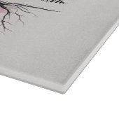 Etz Chayim Tree of Life Shabbat Shalom Challah Schneidebrett (Ecke)