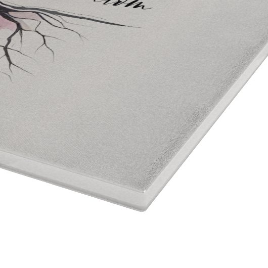 Etz Chayim Tree of Life Shabbat Shalom Challah Schneidebrett (Ecke)