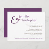 Etzeichen:: Danke zu kardieren (Vorne/Hinten)