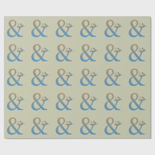 Etzeichen-Vögel Geschenkpapier (Flach)