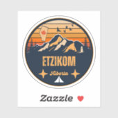 Etzikom, Alberta Aufkleber (Blatt)