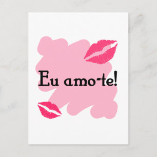EU amo-te - Portugiesisch I Liebe you Postkarte
