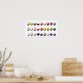 EU-Bälle Poster (Küche)