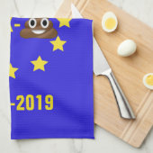 EU Brex-💩2017-2019 kennzeichnen/Brexit Tee-Tuch Geschirrtuch (Viertel Falte)