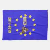 EU Brex-💩2017-2019 kennzeichnen/Brexit Tee-Tuch Geschirrtuch (Horizontal)