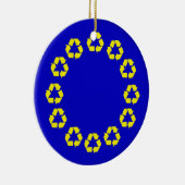 EU, die Flagge recycelt Keramikornament (Rechts)
