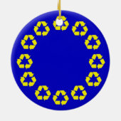 EU, die Flagge recycelt Keramikornament (Hinten)