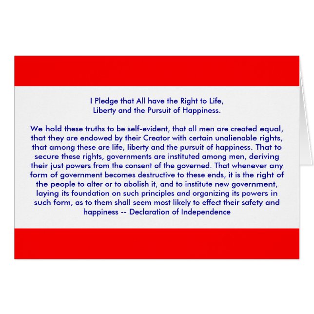 !! EU Erklärung der Unabhängigkeit (Vorderseite (Horizontal))