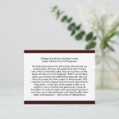 !! EU Erklärung der Unabhängigkeit Postkarte (Stehend Vorderseite)