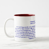 !! EU Erklärung der Unabhängigkeit Zweifarbige Tasse (Links)