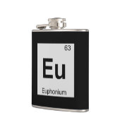 EU - Euphonium Music Chemistry Periodic Table Flachmann (Links)