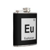 EU - Euphonium Music Chemistry Periodic Table Flachmann (Rechts)