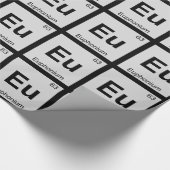 EU - Euphonium Music Chemistry Periodic Table Geschenkpapier (Ecke)