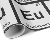 EU - Euphonium Music Chemistry Periodic Table Geschenkpapier (Rolleneckpunkt)
