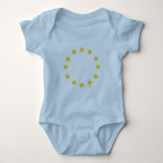 EU-Flagge (europäische Gewerkschaft) Baby Strampler (Vorderseite)