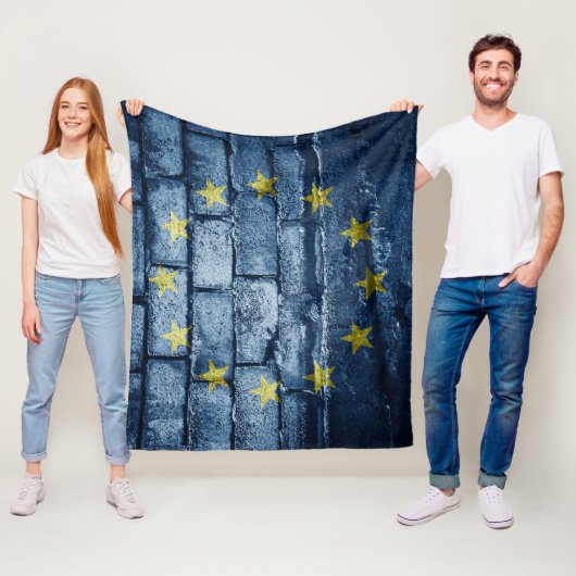 EU-Flagge Fleecedecke (Beispiel)