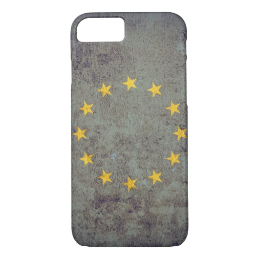 EU-Flagge - Grunge Case-Mate iPhone Hülle (Rückseite)